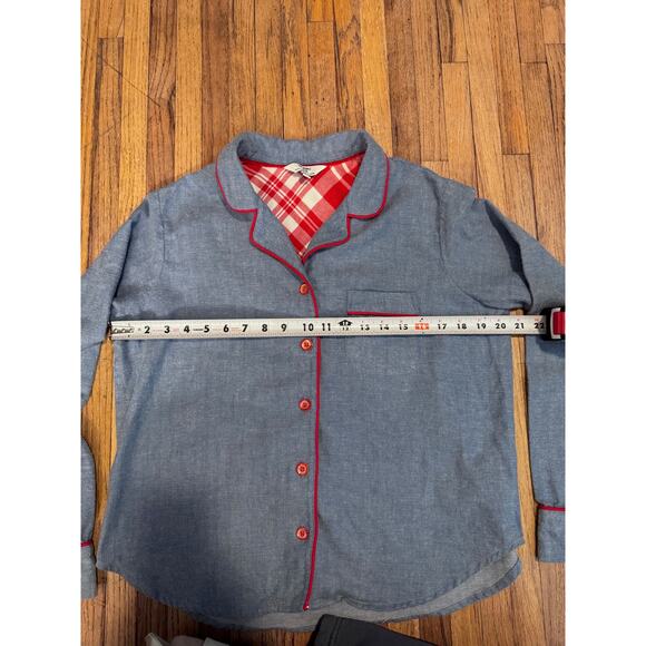 Van Winkel Flannel Pajamas - Blue & Red - Women's M - Picture 12 of 13
